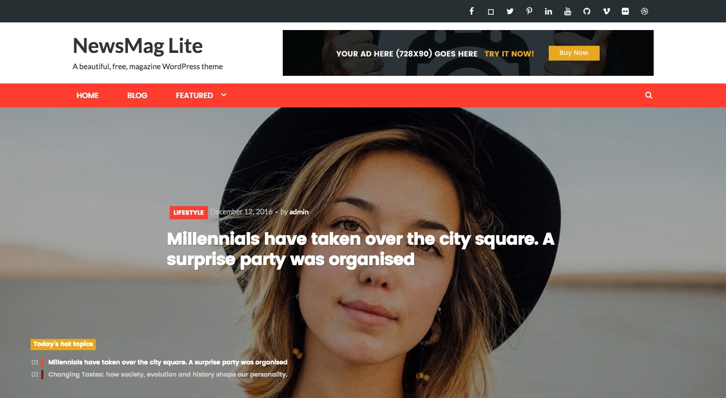 NewsMag Lite WordPress Theme