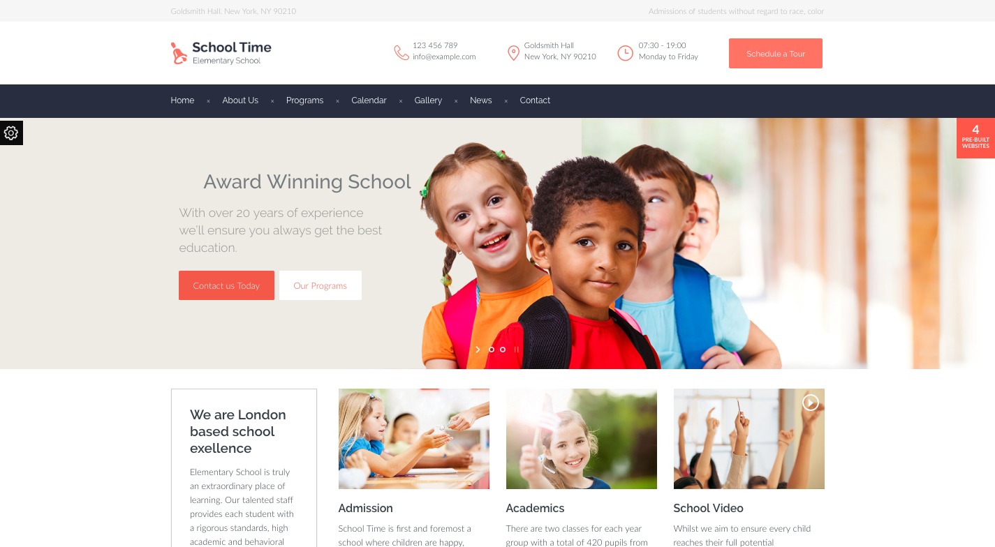 School Time WordPress Theme