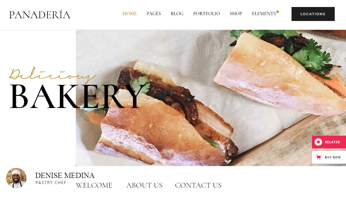 Panaderia WordPress Theme