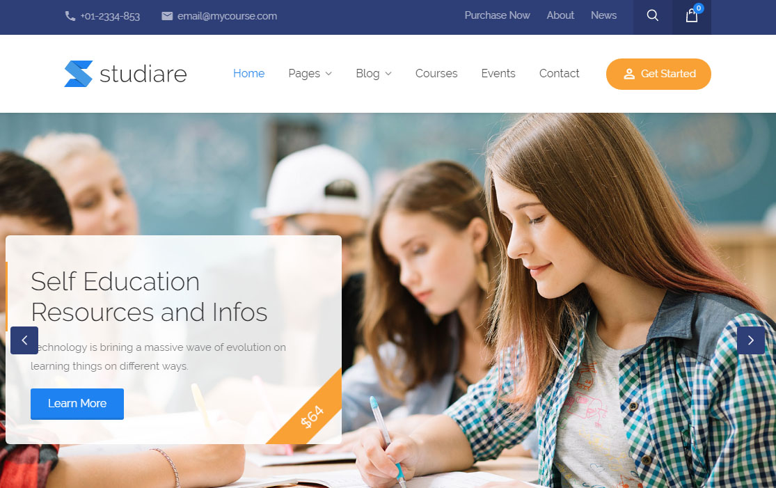 Studiare WordPress Theme