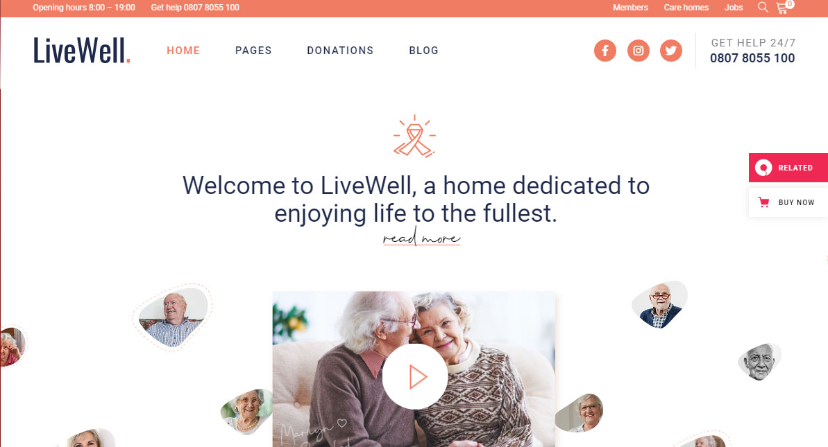 LiveWell WordPress Theme